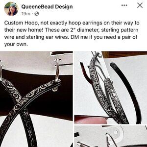 5/$30 ACCESSORIES BUNDLE Handmade Sterling Custom Hoop Earrings